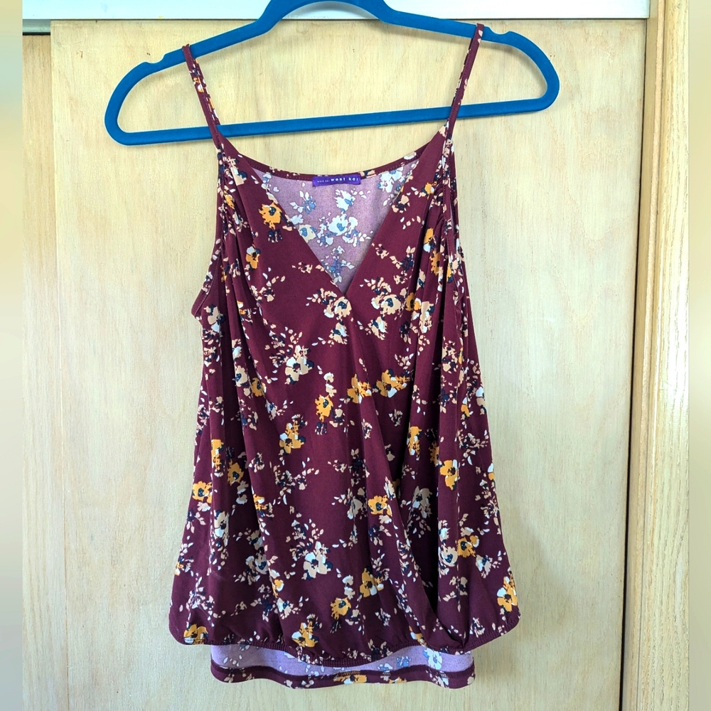 West Kei Flowered Tank Top Size M